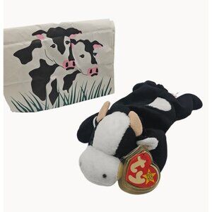 Vintage 1993 TY Beanie Babies Collection Daisy The Cow Black/White Tags Attached